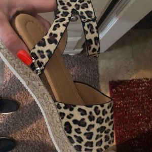Leopard Platform Sandals